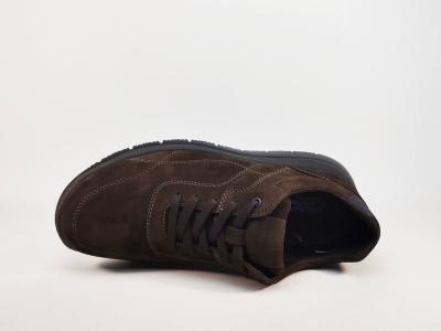 Chaussures homme pieds larges confortables cuir marron destockage IMAC 852540 extra wide