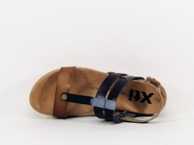 Sandale femme à pas cher camel marine destockage XTi 49845 confortable