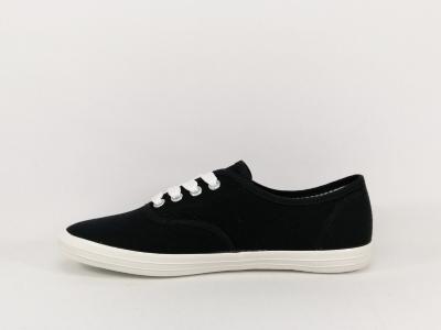 Basket en toile noire été TOM TAILOR 329240100 pour femme