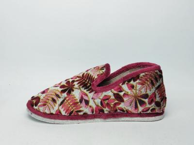 Chausson femme semelle feutre charentaise originale rose CHIC & RELAX gabilo