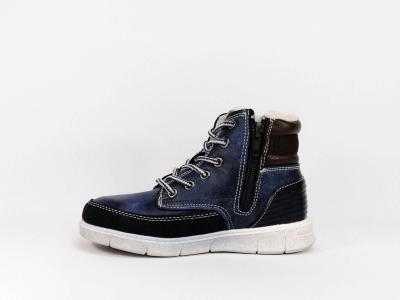 Chaussure montante fourrée bleu garçons STAR K18810 à pas cher