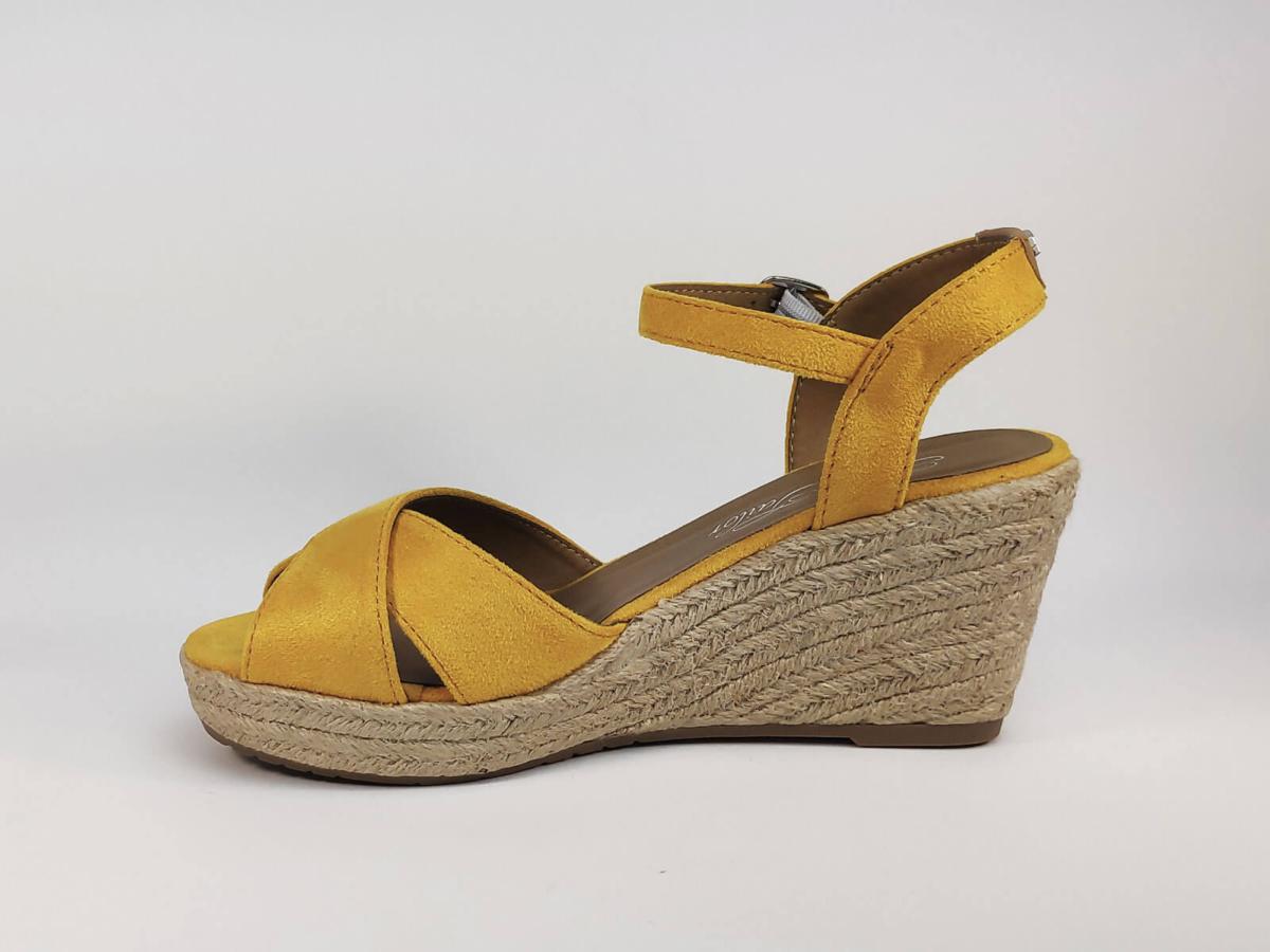chaussure talon compensé en corde