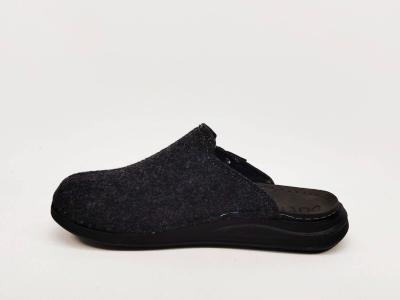 Sabot homme confortable noir semelle cuir CHIC & RELAX OUF myban souple