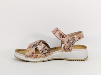 Sandale scratch femme semelle cuir chic confortable MORAN'S aquitain à pas cher