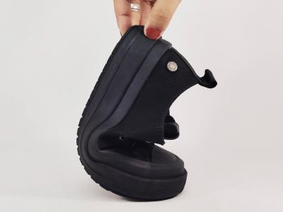 Basket noire femme habillée semelle épaisse confortable destockage REFRESH 173073