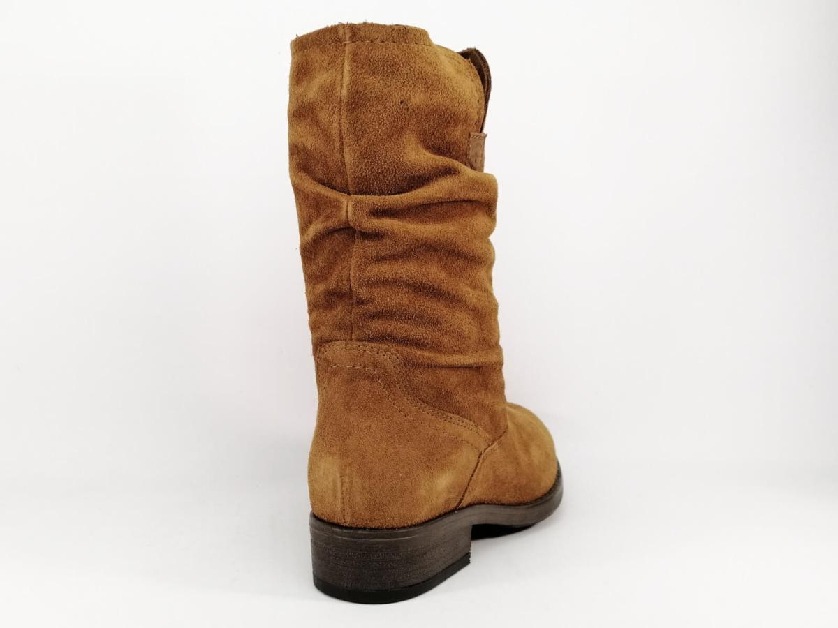 boots femme nubuck camel