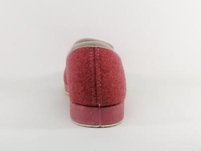 Chausson charentaise femme grande taille fourré laine SOCA 2520 rose fresa - Fabrication Espagne