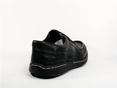 Chaussure à lacets grande largeur destockage HUSH PUPPIES Vines noir grande pointure homme