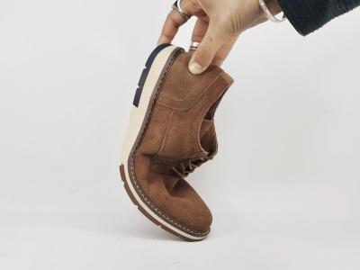 Chaussure homme derby cuir souple nubuck chic confort destockage LONDONS LIFE 162679 à pas cher