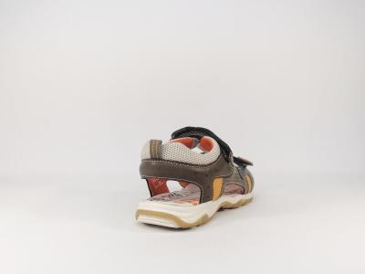 Nu-pied kaki à velcro en destockage SK8 by BOPY Taxeo pour garçons
