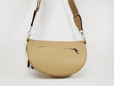 Sac banane femme pas cher chic taupe beige raphia tendance MARO S12-30