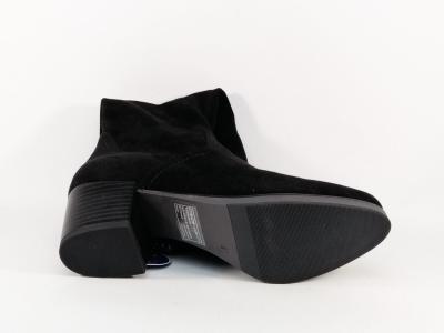 Botte chaussette femme haute stretch noire à talon CAPRICE 25506 vegan confortable