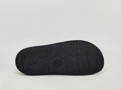 Claquette homme cuir noir mule confortable souple MORAN'S pouzin à pas cher
