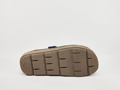 Sabot femme feutre recyclé bleu marine CHIC & RELAX OUF matin semelle confortable
