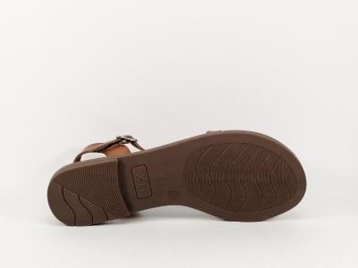 Sandale plate camel confortable avec entre-doigt destockage XTi 42881 femme