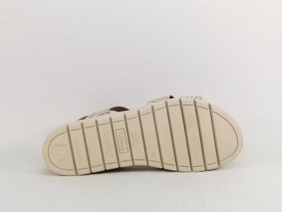 Sandale femme compensée cuir or chic confortable semelle mémoire de forme VALERIA'S 2032