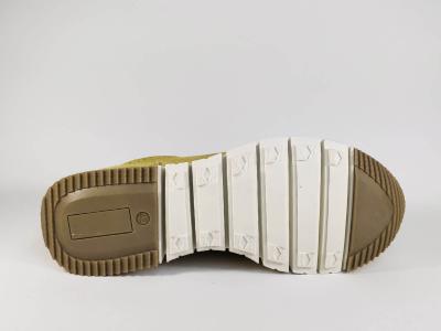 Tennis tout cuir jaune pour homme BRAN'S 13318 - Fabrication Espagne