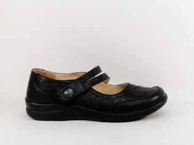 Babies noire femme velcro semelle en cuir confortable à pas cher SWEET'R doom