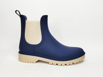 Bottine de pluie femme chic et confortable bleu marine à pas cher MORAN'S xadette