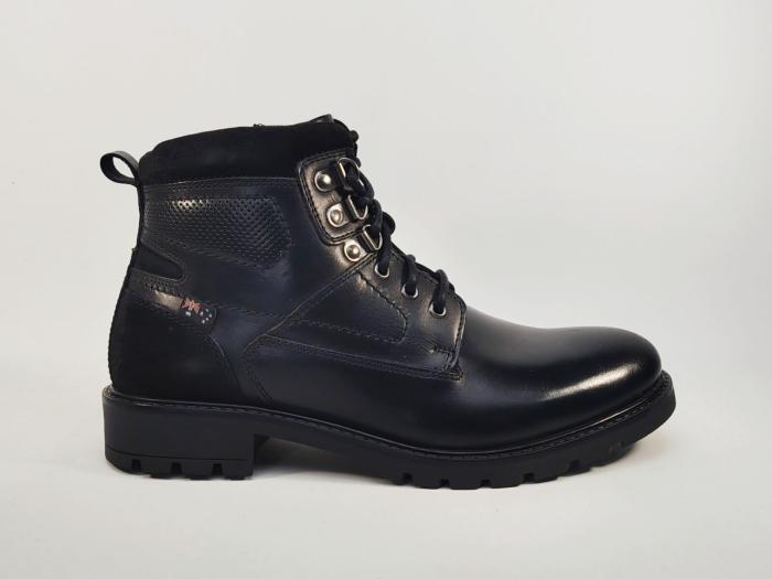 Bottine homme cuir noir chic et confortable destockage ROADSIGN grima tendance