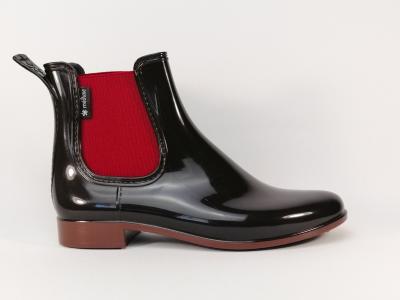 Bottine de pluie marron en destockage MEDUSE Japlair pour femme
