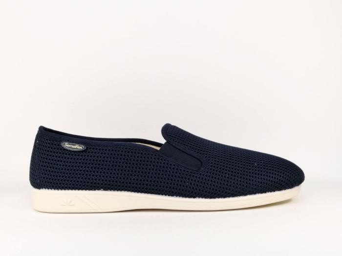 Chausson été toile marine grande pointure homme SEMELFLEX Ulysse 3