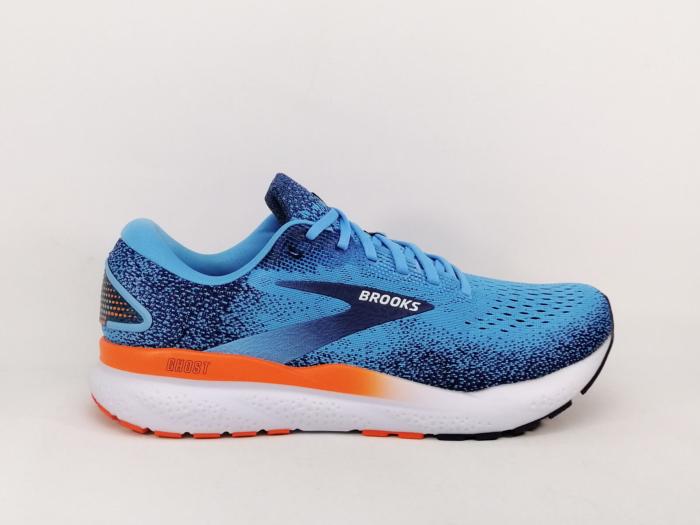 Chaussure running homme destockage BROOKS ghost 16 bleue confortable à pas cher