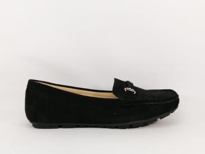 Mocassin noir souple grande pointure femme CINK ME DM6y-1