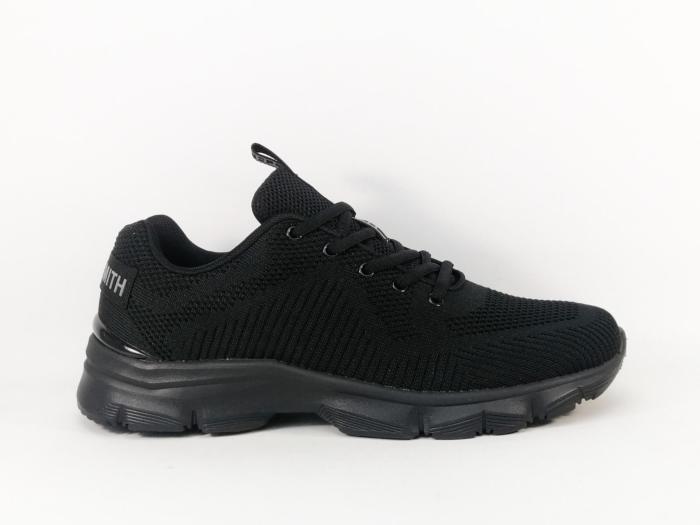 Sneakers noire homme confortable tendance à pas cher destockage TEDDY SMITH 78144