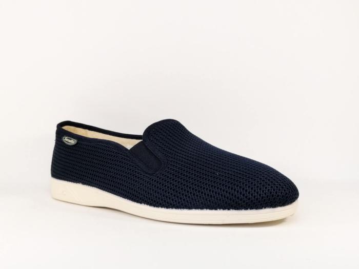 Chausson été toile marine grande pointure homme SEMELFLEX Ulysse 3