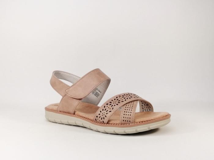 Sandale fille tendance à velcro en destockage XTi 57087 rose