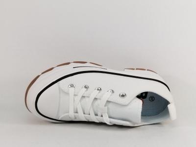 Basket blanche femme semelle épaisse confortable destockage REFRESH 171920 tendance à pas cher
