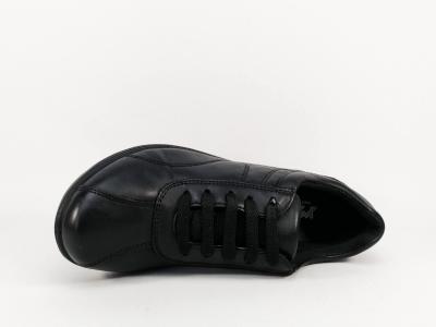 Basket femme très confortable en cuir noir destockage IMAC 607450