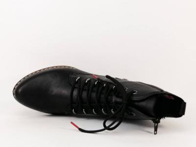 Bottine femme chic et originale noire à lacets RIEKER Y0800-00 confortable