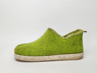 Chausson fourré laine femme chaud et confortable vert CHIC & RELAX retriva