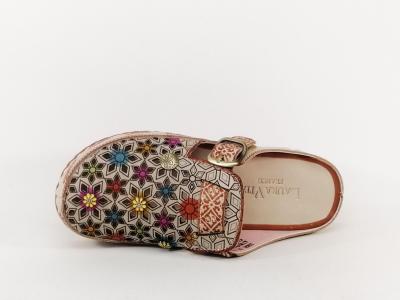 Sabot femme original en cuir tendance et chic LAURA VITA Dorry 01 confortable