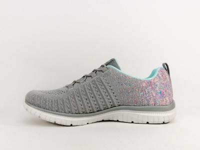 Basket SKECHERS femme destockage sans lacets, pieds larges, semelle à mémoire de forme Virtue 104411