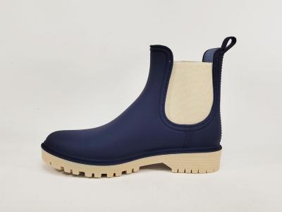Bottine de pluie femme chic et confortable bleu marine à pas cher MORAN'S xadette