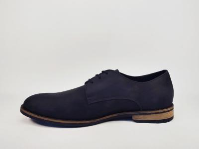 Chaussure chic homme grande taille derby cuir marine destockage STORM bariello à pas cher