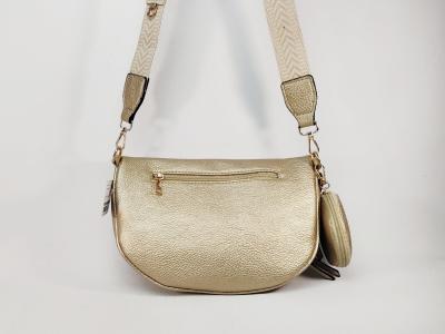 Sac banane femme pas cher doré avec porte monnaie amovible et bandoulière MARO S12-10
