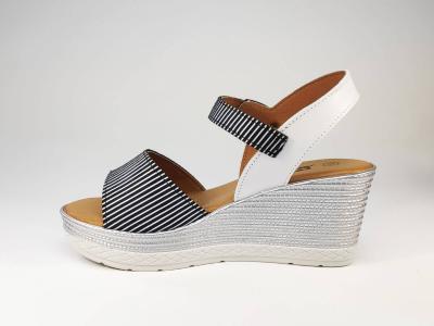 Sandale en cuir à talon compensé MORAN’S Baloise pour femme