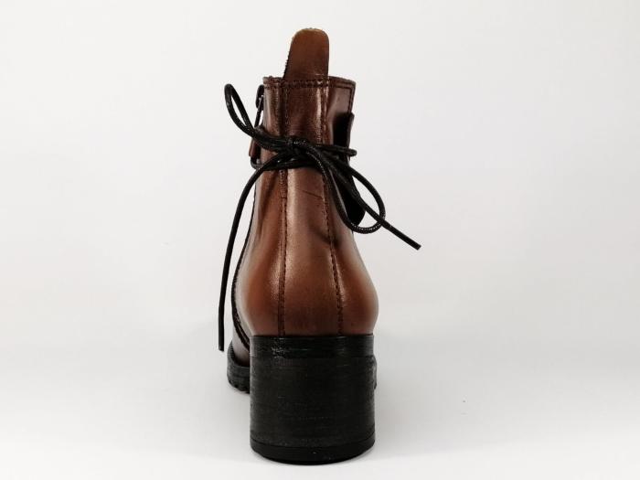 bottines femme cuir camel