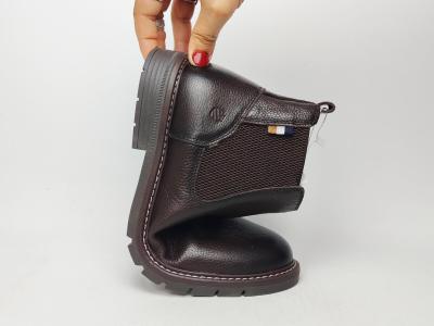 Chelsea boot homme cuir marron confortable chic destockage LONDONS LIFE 162673 à pas cher