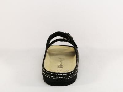 Mule homme, noire semelle cuir MORAN'S kojax à pas cher, réglable et confort