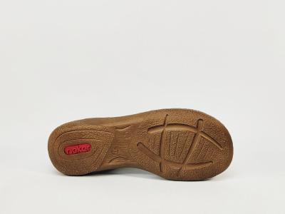 Sandales vertes femme RIEKER V2862 confortable tendance semelle anti stress et velcro