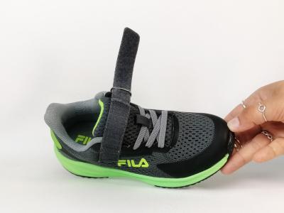 Basket garçon tendance destockage FILA scrambler à pas cher à scratch gris vert