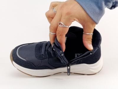 Basket montante garçon tendance et confortable à pas cher destockage XTi 150115 marine