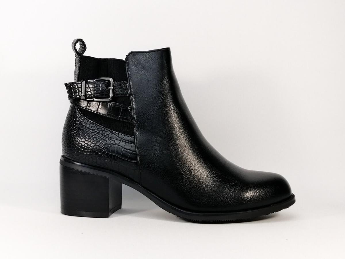 bottine noir pas cher