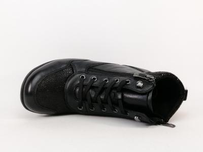 Bottines fourrées femme pieds larges confort hallux valgus CAPRICE 26258 double zip largeur H