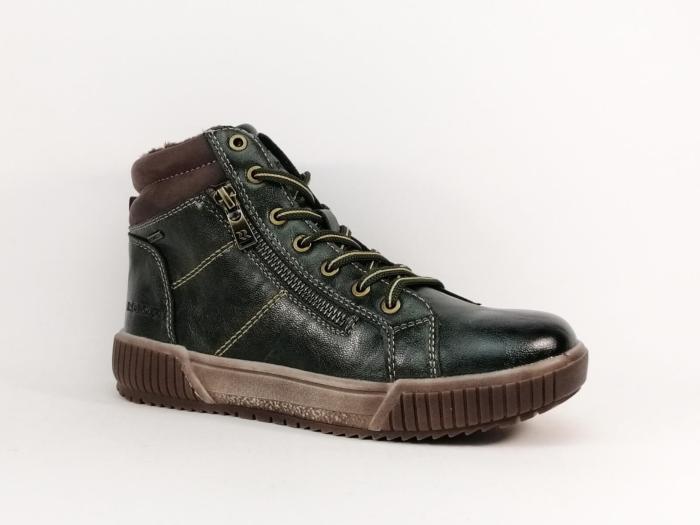 Bottines fourrées femme souples et confortables vertes ROMIKA 84R0172005